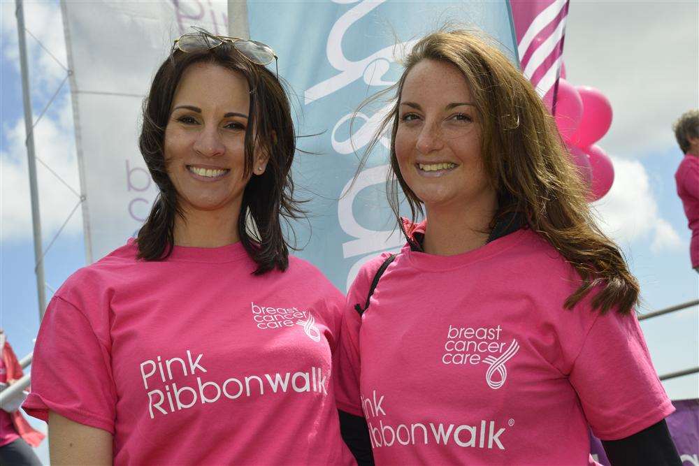 TV star Andrea McLean with Emma Saint