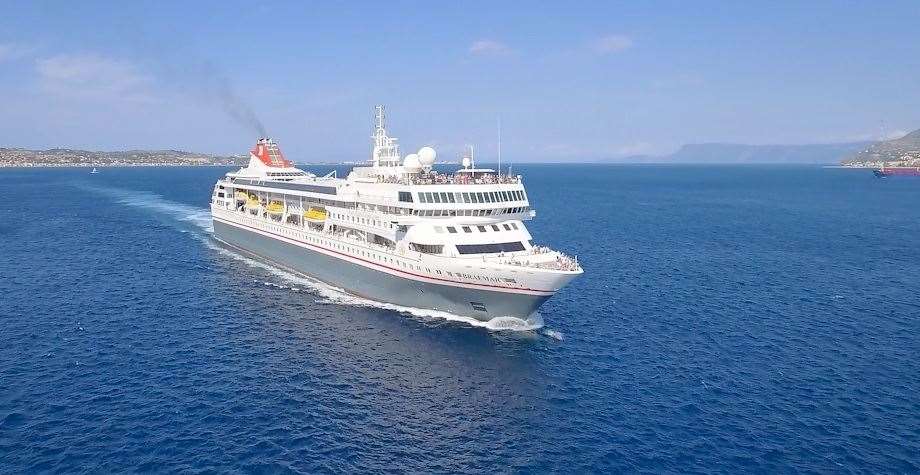 Coronavirus cruise liner Braemar stranded in the Caribbean with Sheppey couple Karen and Tony Crowder on board. Picture: Fred Olsen Cruise Lines