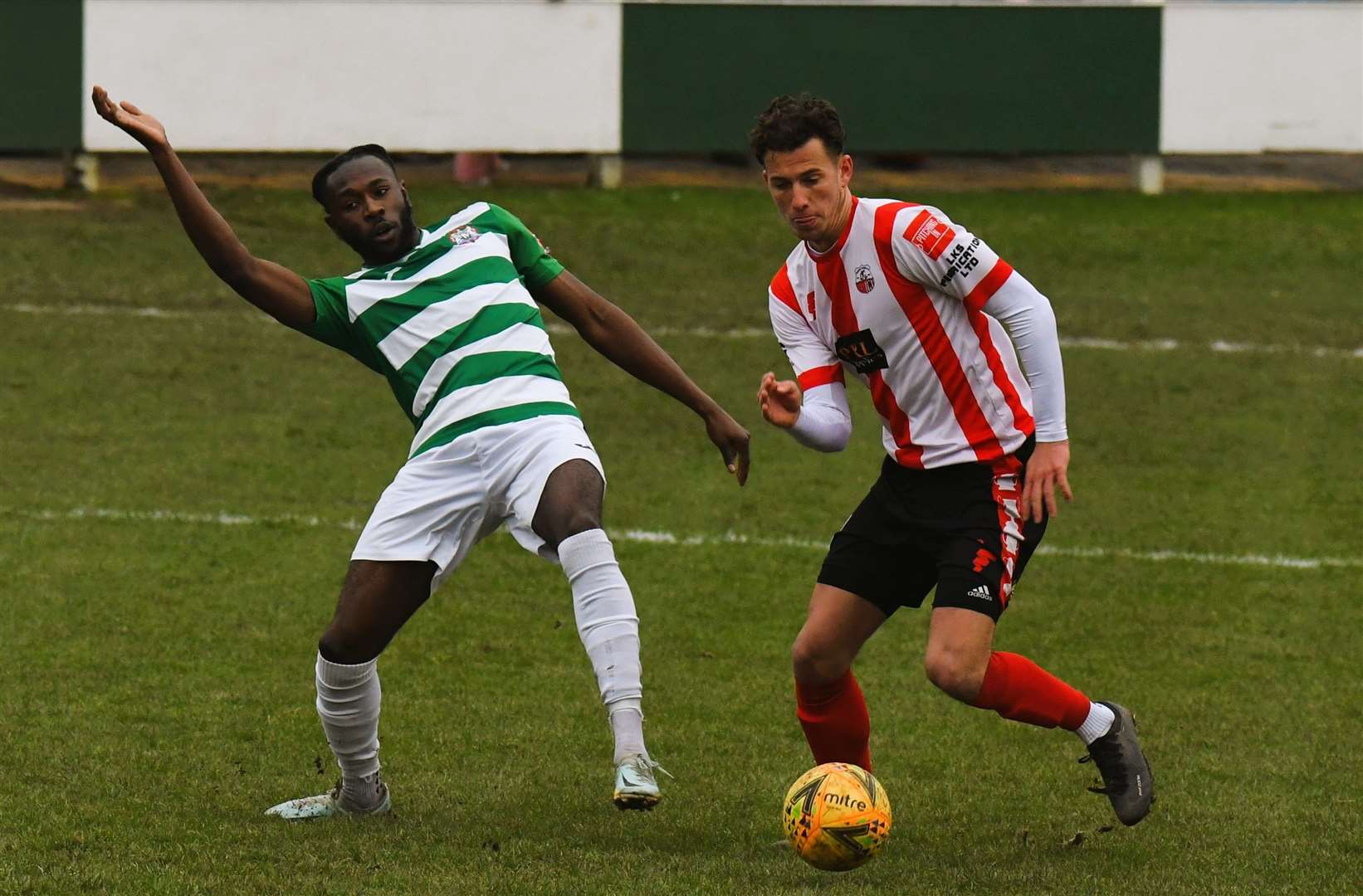 Match action between Corinthian and Sheppey United, January 28 2023 MUST CREDIT Marc Richards (62144233)