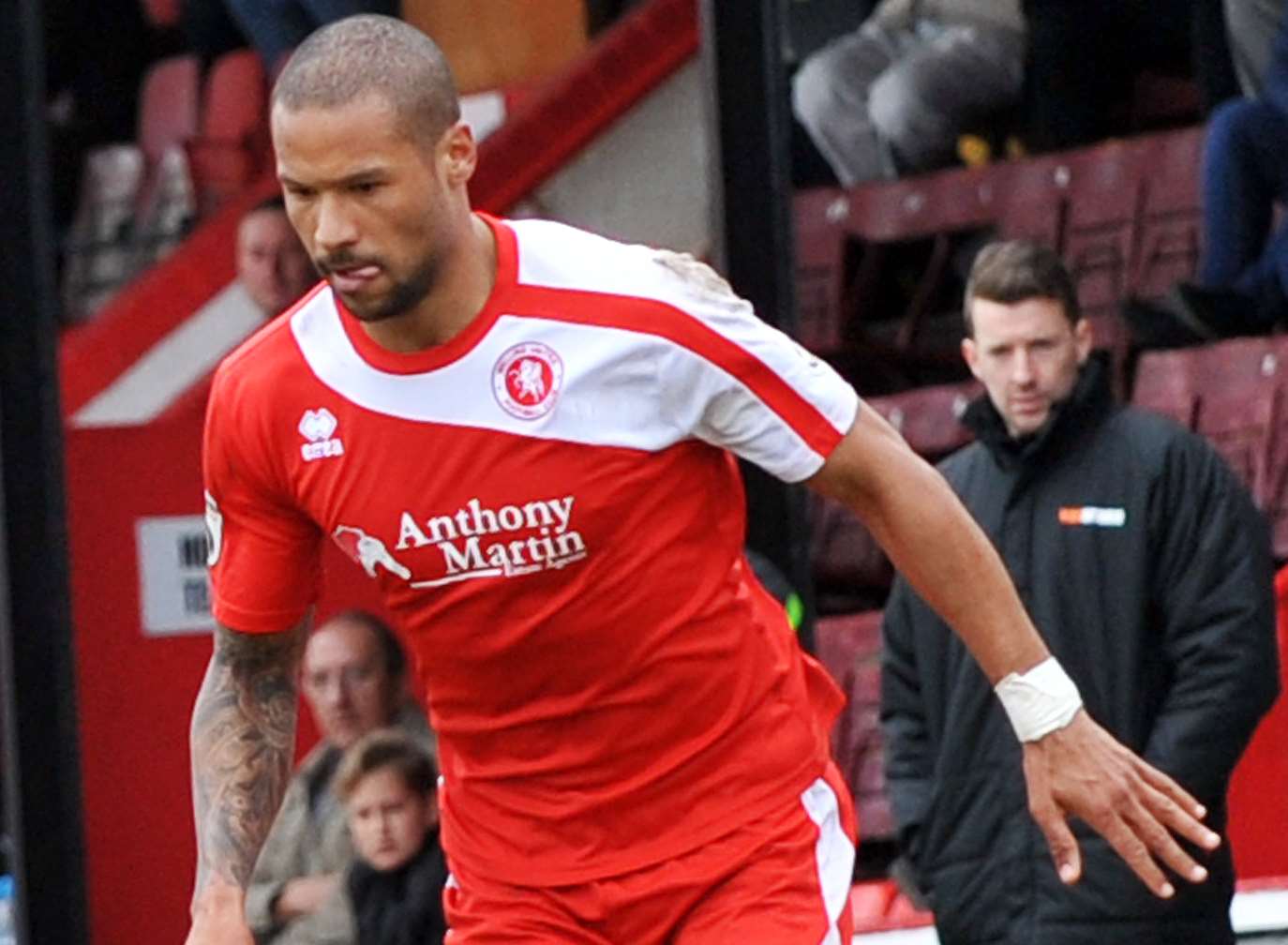 Welling striker Ross Lafayette. Picture: David Brown