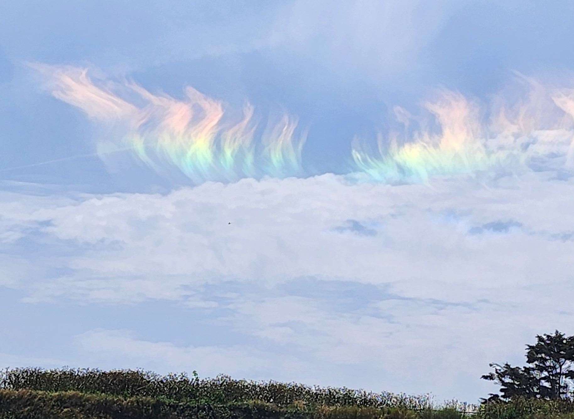 Ken Blight captured these ‘rainbow clouds’ in Westgate-on-Sea