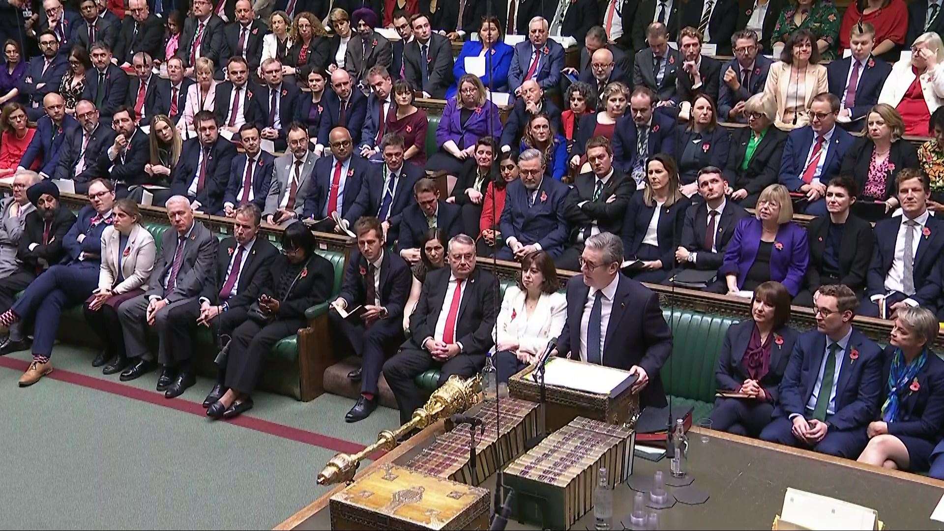 Sir Keir Starmer thanked Rishi Sunak for his ‘decency’ during Prime Minister’s Questions (House of Commons/UK Parliament/PA)