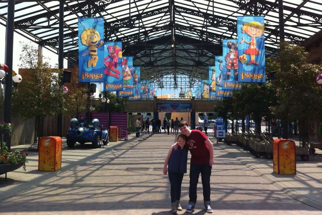 Rachel and Luke at Plopsaland