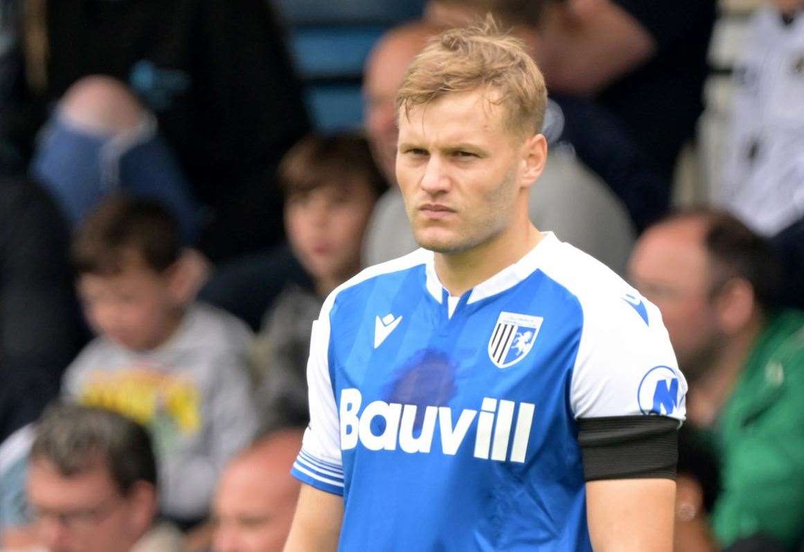 Striker Elliott Nevitt in action for the Gills Picture : Keith Gillard