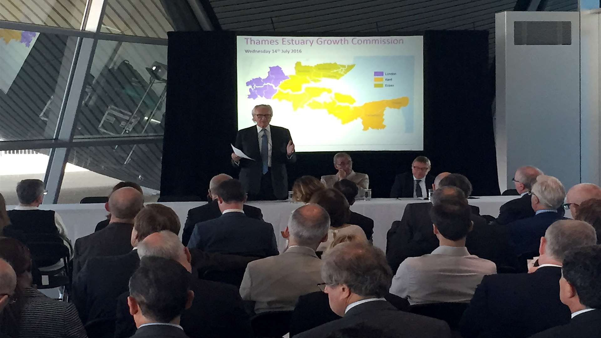 Lord Heseltine launches the Thames Estuary 2050 Growth Commission at the Olympic Park