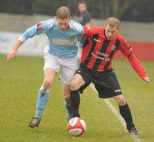 Garry Tilley in action for Chatham