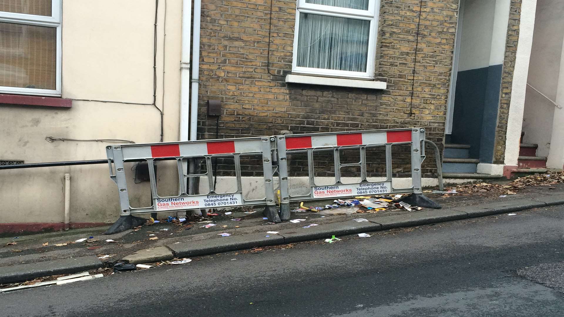 Southill Road, Chatham, was evacuated