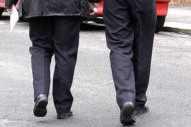 Two men arrested. Stock photo