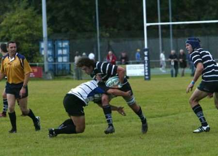Action from Westcombe Park v Otley. Picture: PETER STILL