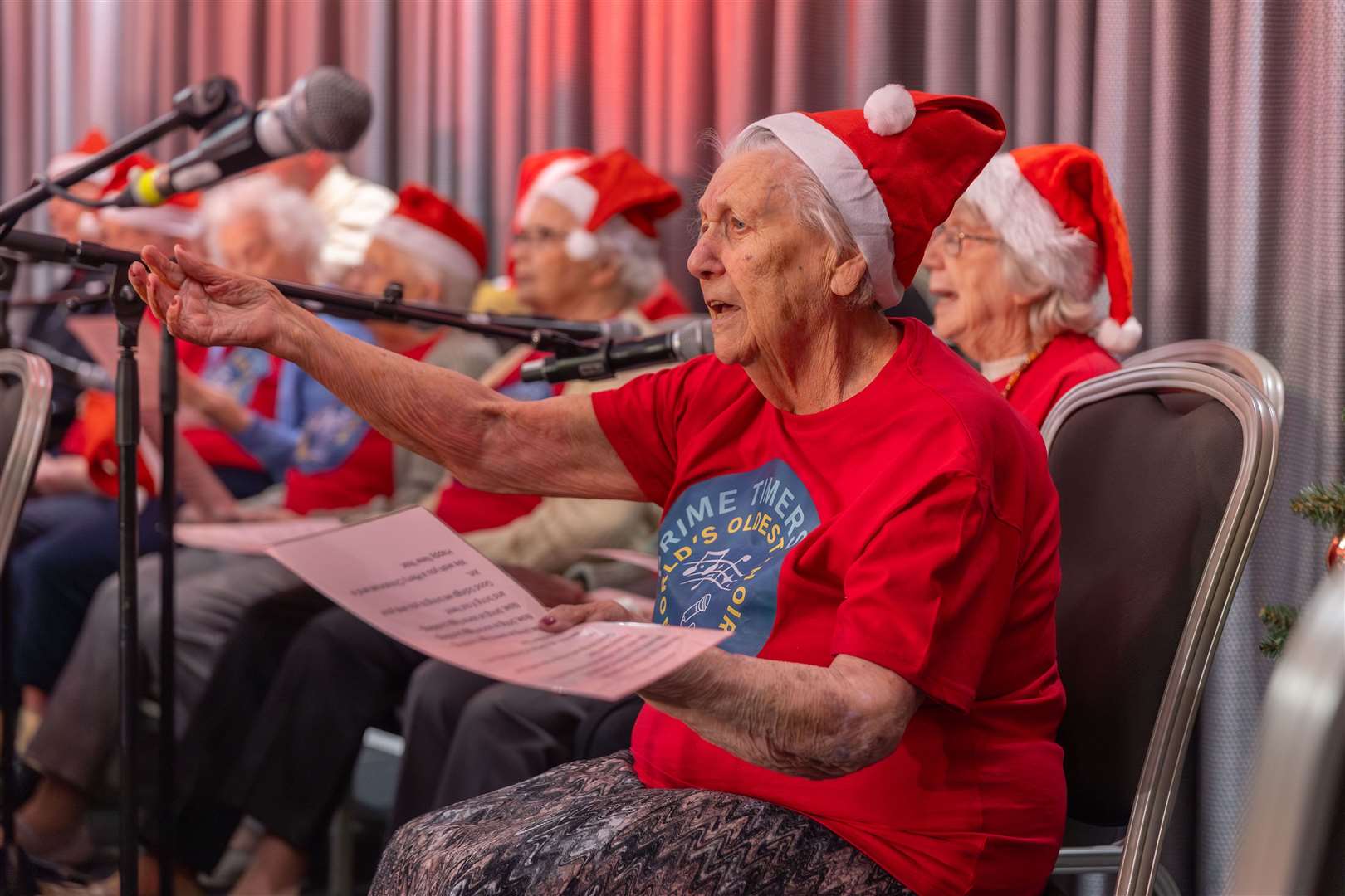 The 17 choir members are aged between 87 and 99 and together have an average age of 94 (Runwood Homes/PA)