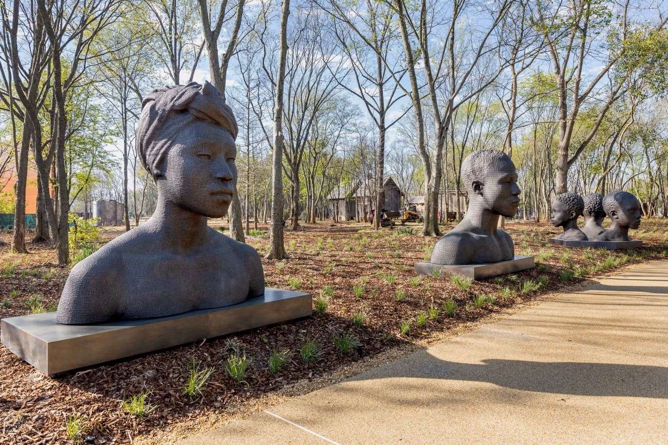 The completed heads in situ at Alabama