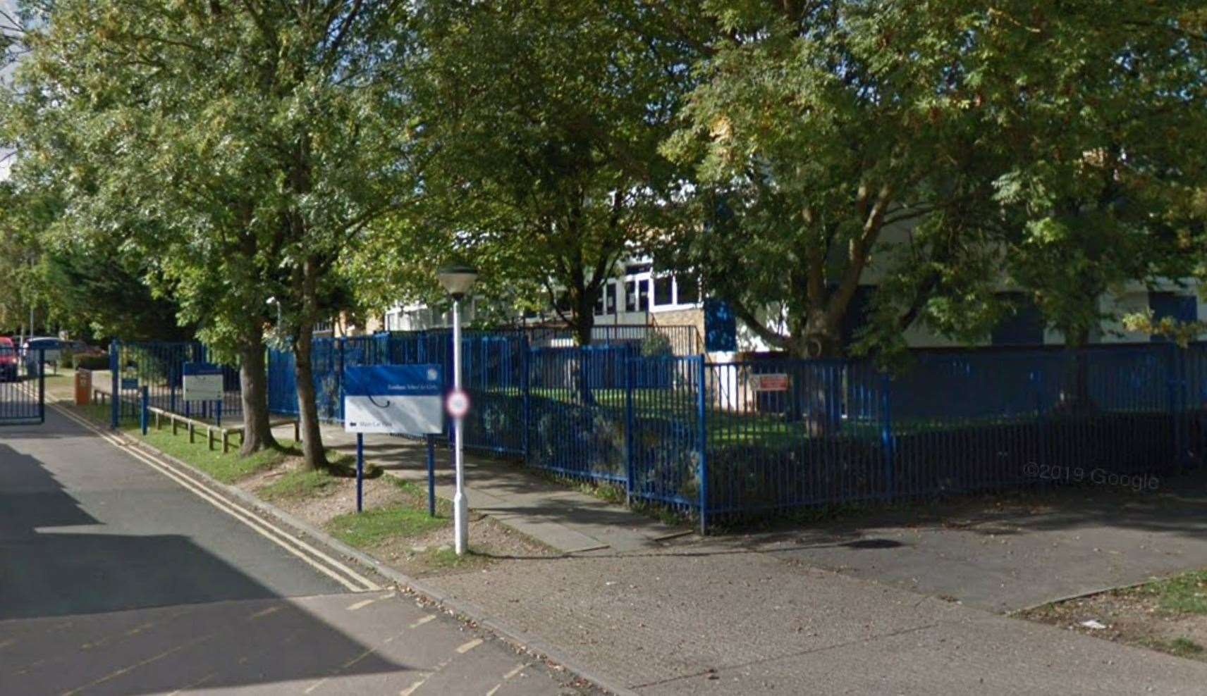 The latest incident this week was reported by a pupil at Rainham School for Girls to have happened on Tuesday. Picture: Google
