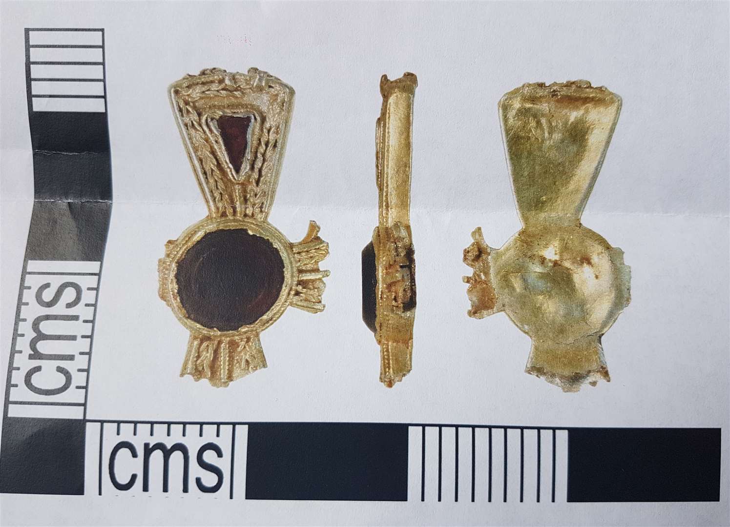 The gold pendant which was found last February