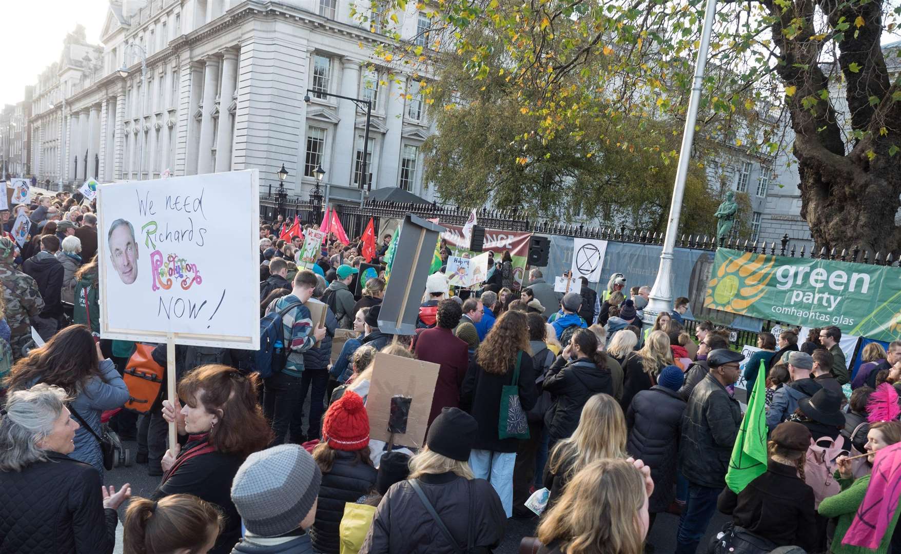 Protesters in Westminster. Picture: Sebastian Dooris