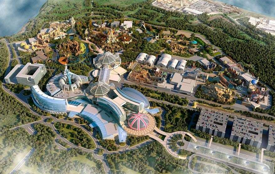 A CGI of what the multi-billion pound theme park could have looked like. Picture: LRHC