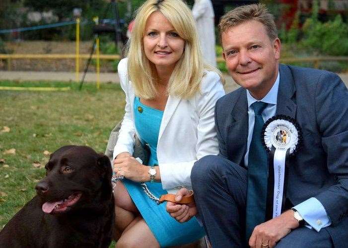 Craig Mackinlay with his wife Kati before his sepsis ordeal. Picture: Office of Craig Mackinlay MP