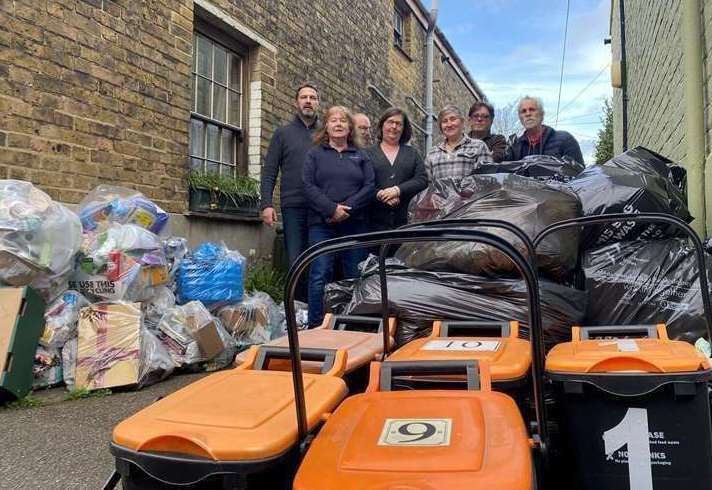 Residents of Nelson Street and Nelson Terrace in Faversham also grew frustrated with rubbish going uncollected