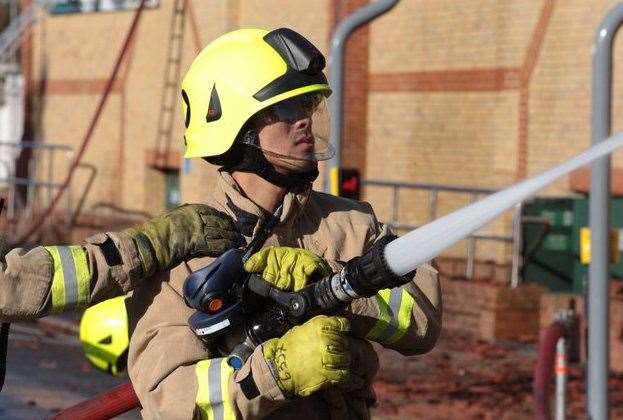 About 25 firefighters tackled the blaze on Mackintosh Street in Bromley last night. Picture: Stock