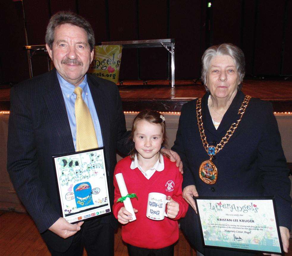 Gordon Henderson MP with Cllr Sue Gent and Kristan-Lee Kruger