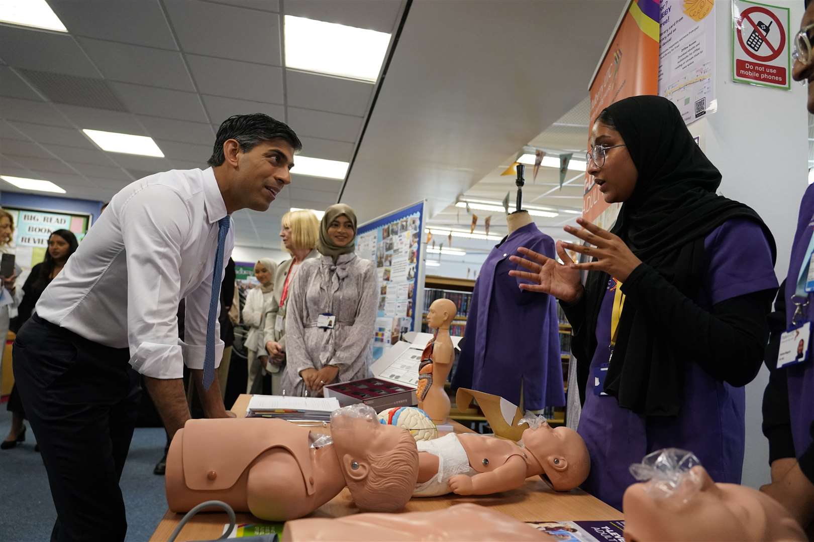 Rishi Sunak said the Government is boosting skills training and apprenticeships provision (Alberto Pezzali/PA)