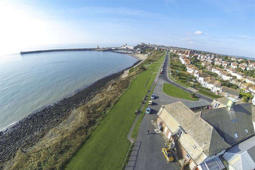 A man was attacked in Wear Bay Road, Folkestone. Picture: Simon Burchett