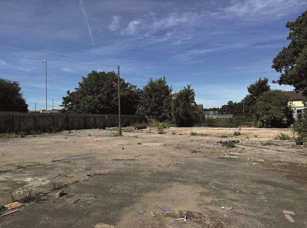 A council-owned site in Fountain Street, Sittingbourne, has gone up for sale. Picture: Clive Emson Auctioneers