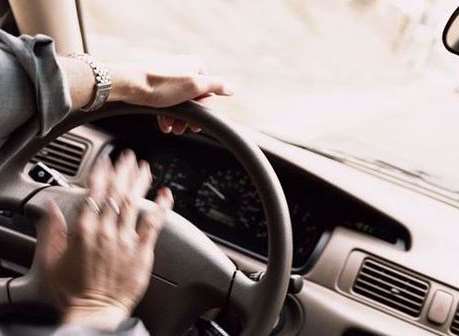 Gary Treeby became angry after having to swerve to avoid a pedestrian. Stock image