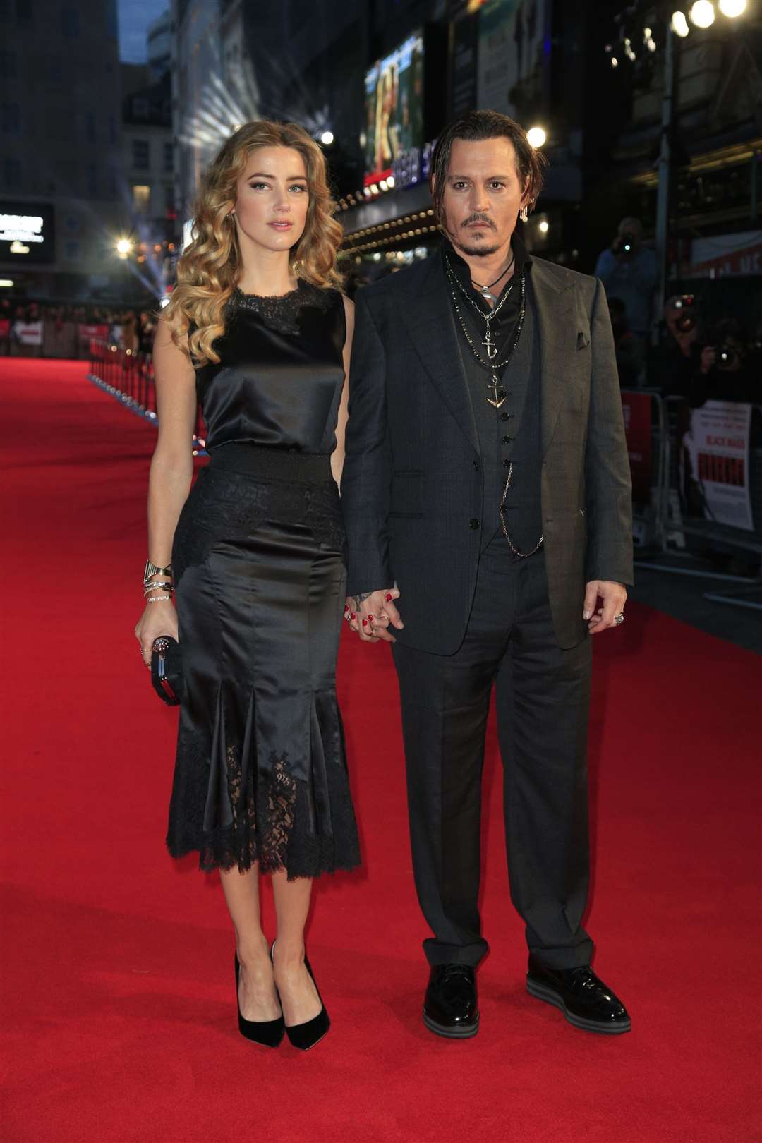 Amber Heard and Johnny Depp in 2015 (Jonathan Brady/PA)