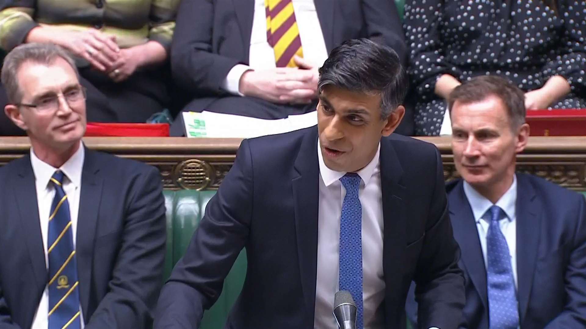 Prime Minister Rishi Sunak speaks during Prime Minister’s Questions (House of Commons/UK Parliament/PA)