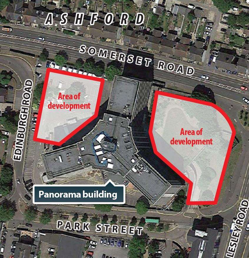 110 flats next to The Panorama in Ashford due to be finished this year