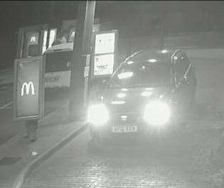 Police failed to investigate this CCTV footage of Couzen's car at McDonald's