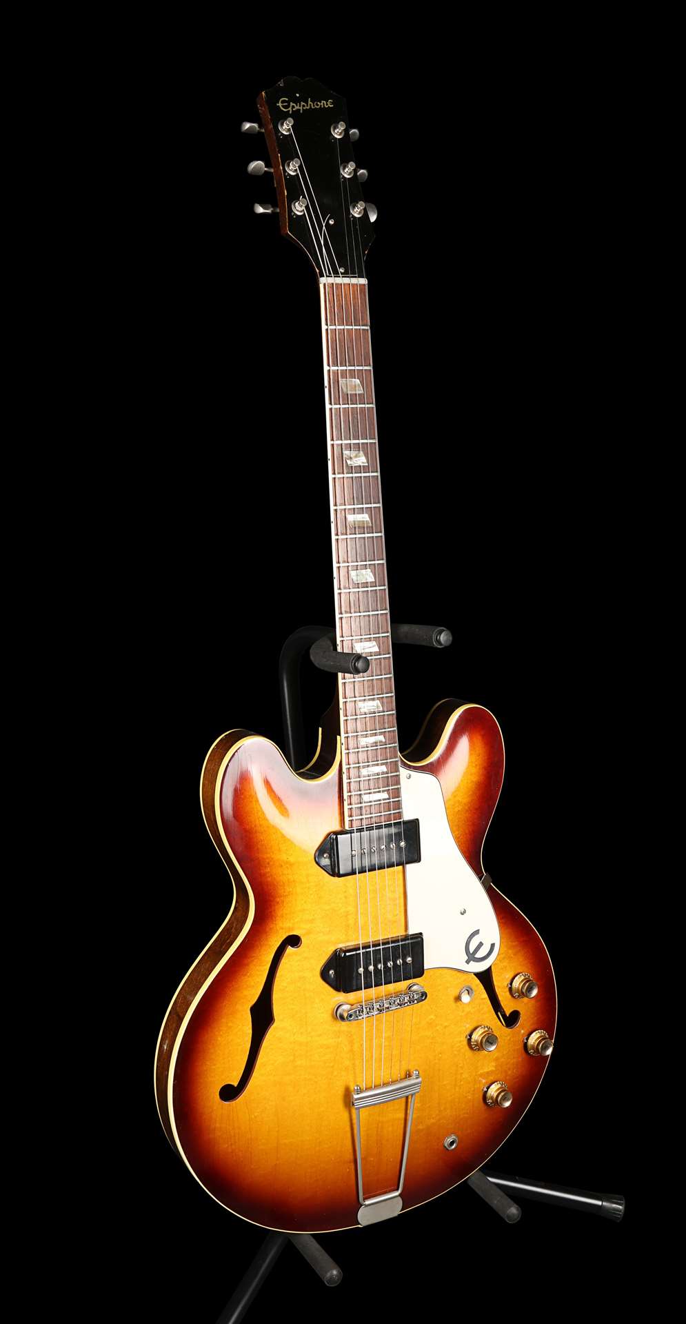 Noel Gallagher’s 1962 Epiphone Casino Guitar sold for £56,250 at auction (Propstore/PA)