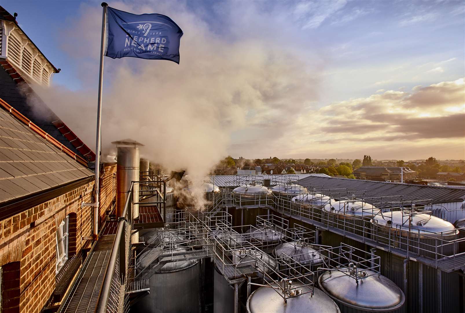 The Shepherd Neame brewery in Faversham