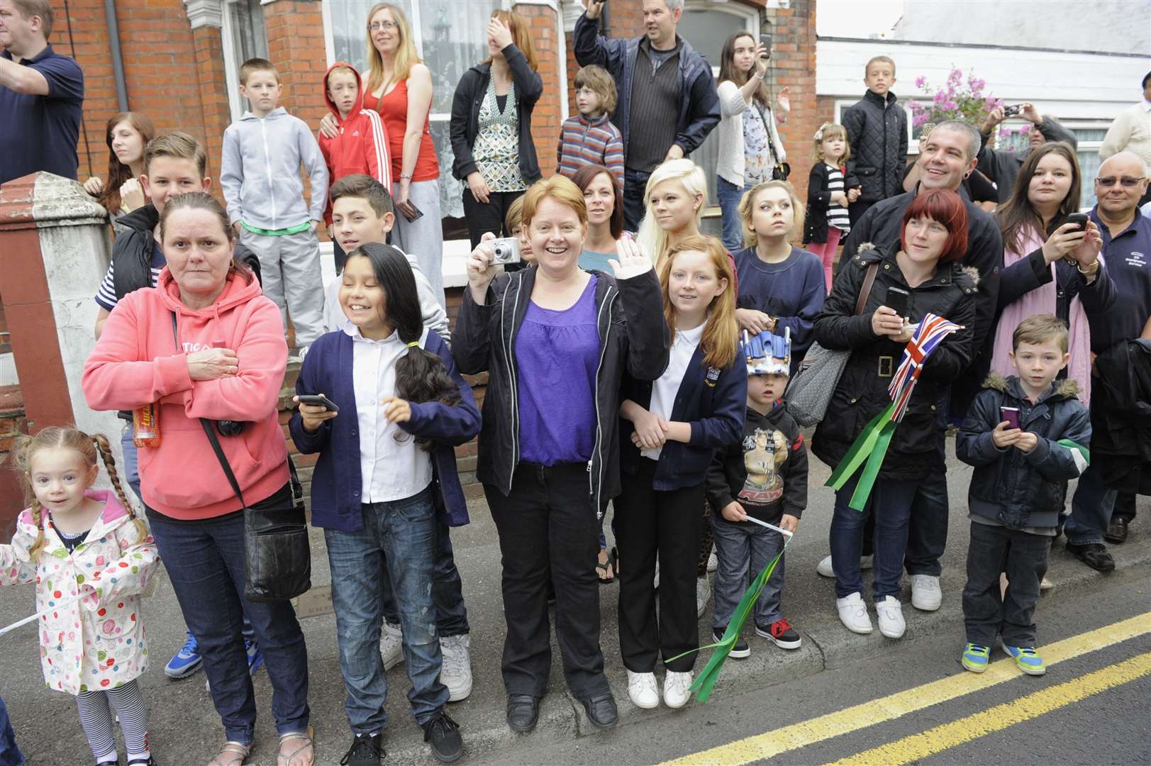 Crowds in Canterbury street, Gillingham