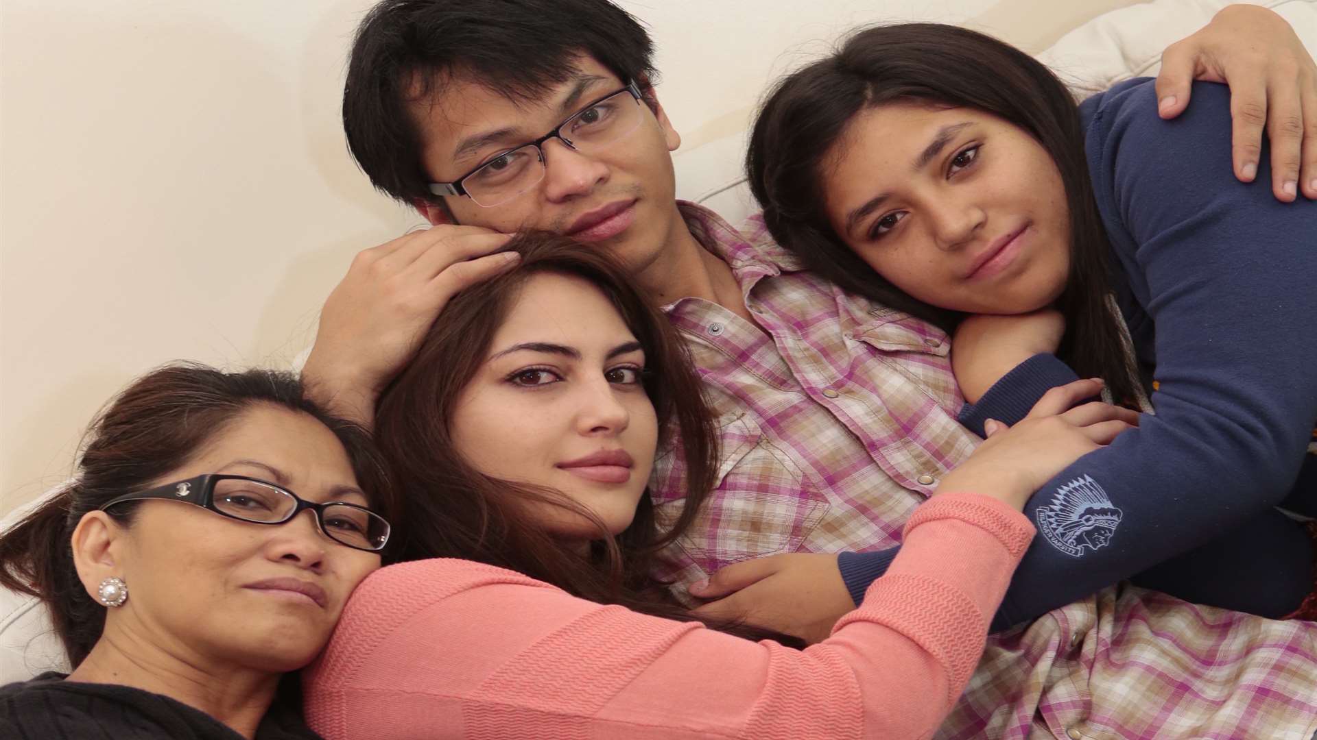 Fred Buenavista, seen here with Maria, Sarah and Sophia Pratt (left to right)