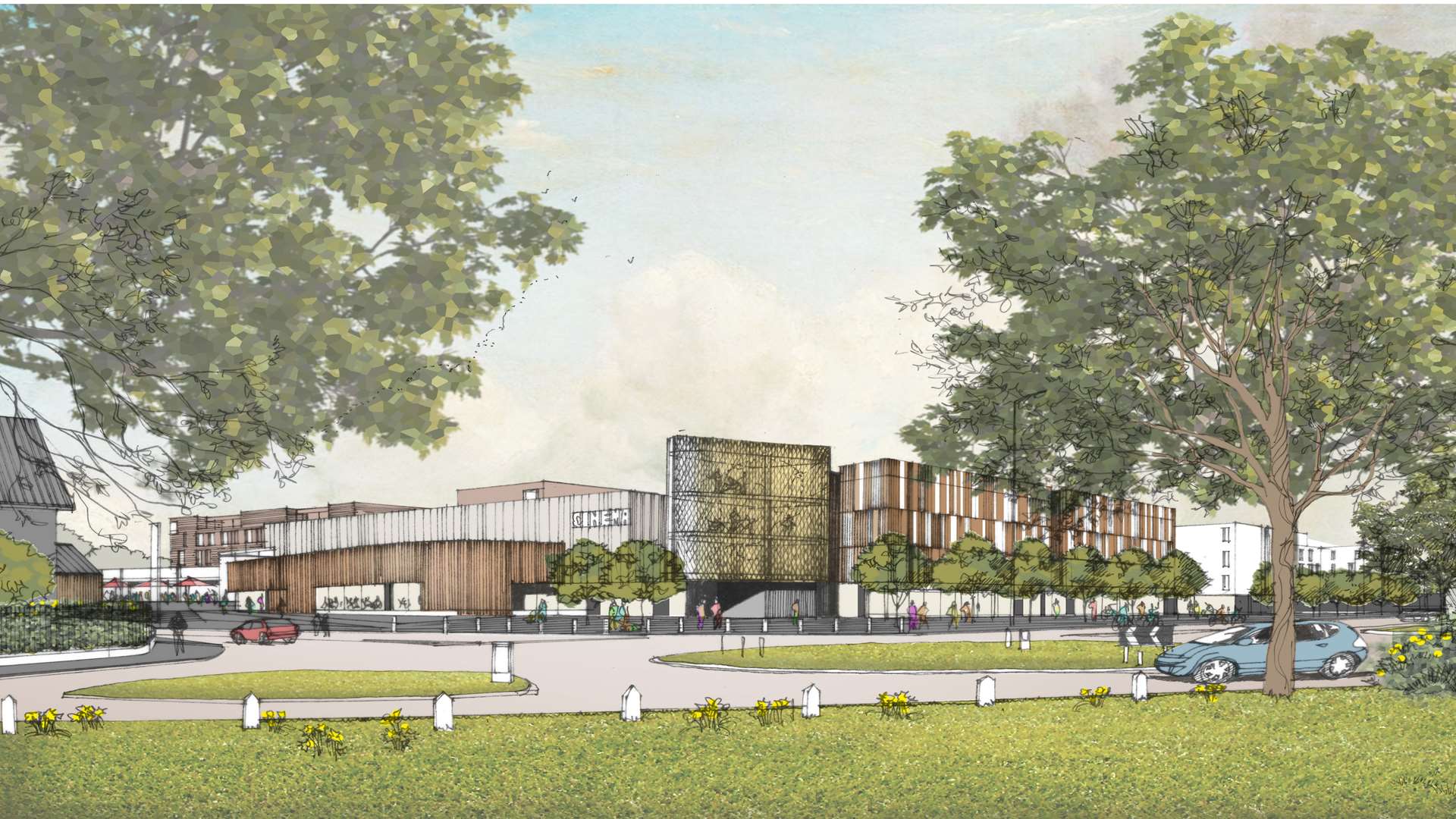 An artist's impression of the proposed Kingsmead redevelopment.