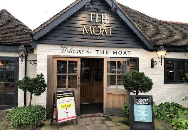 The main entrance looks the same, but The Moat on London Road in Wrotham has undergone a serious makeover since I was last in