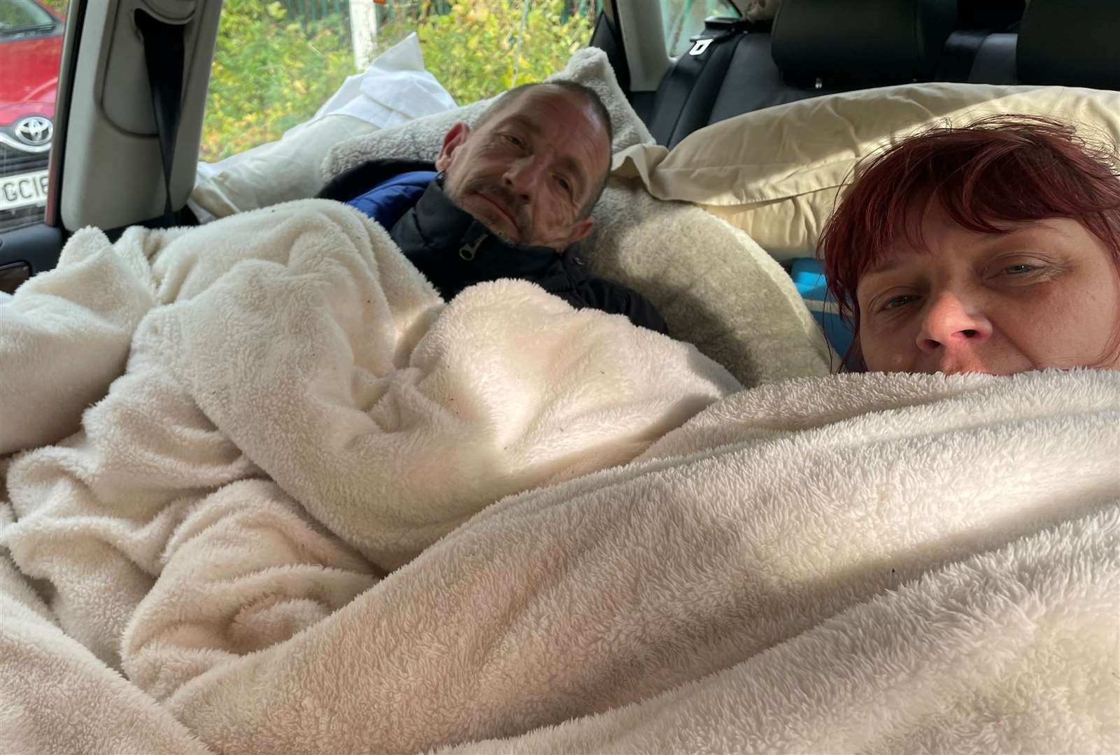 Friday Quick and Richard Warrior, both from Chatham, say they would have loved to have been offered a pod; they spent three weeks living in their car