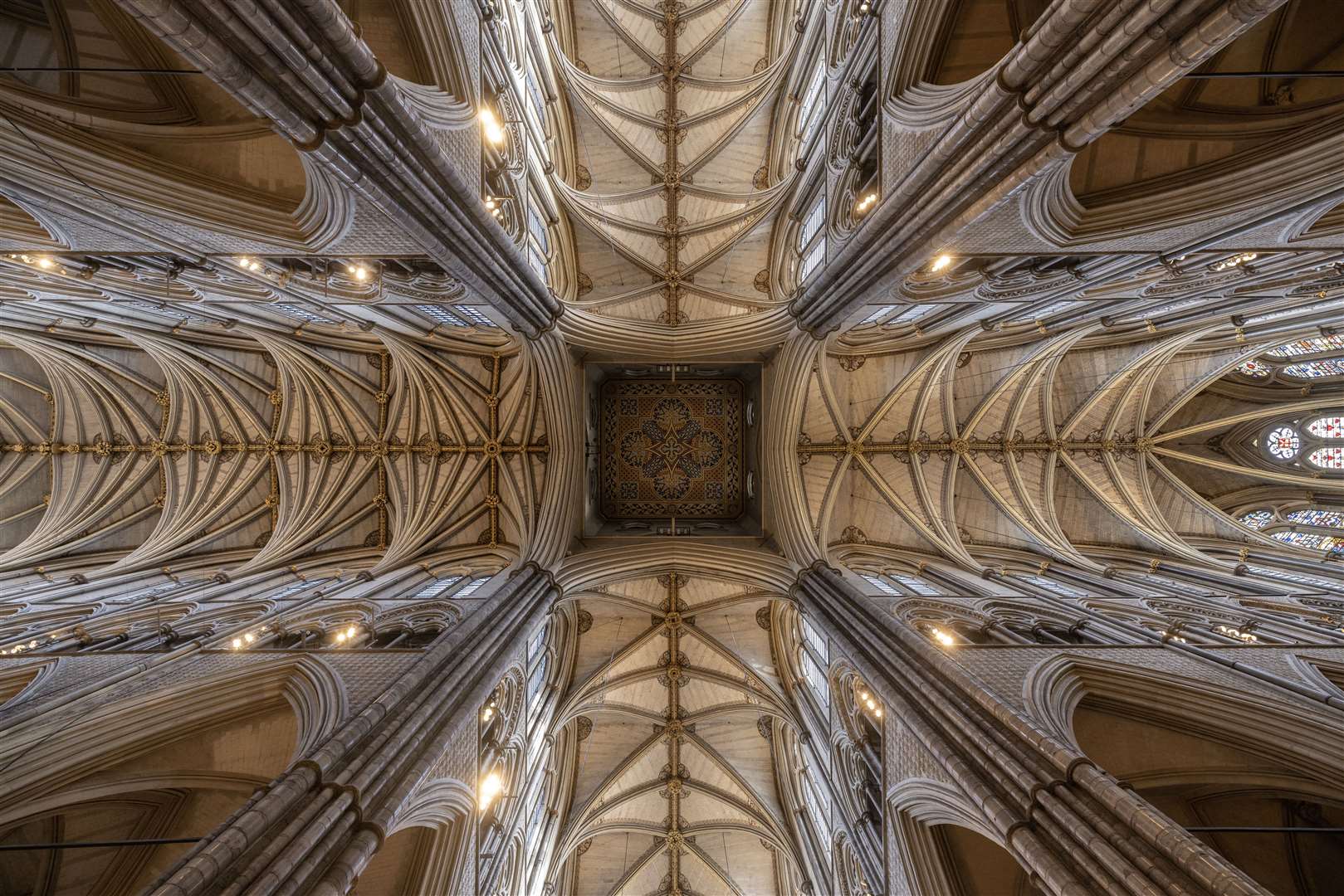 Views of the roof inside Westminster Abbey (Dan Kitwood/PA)