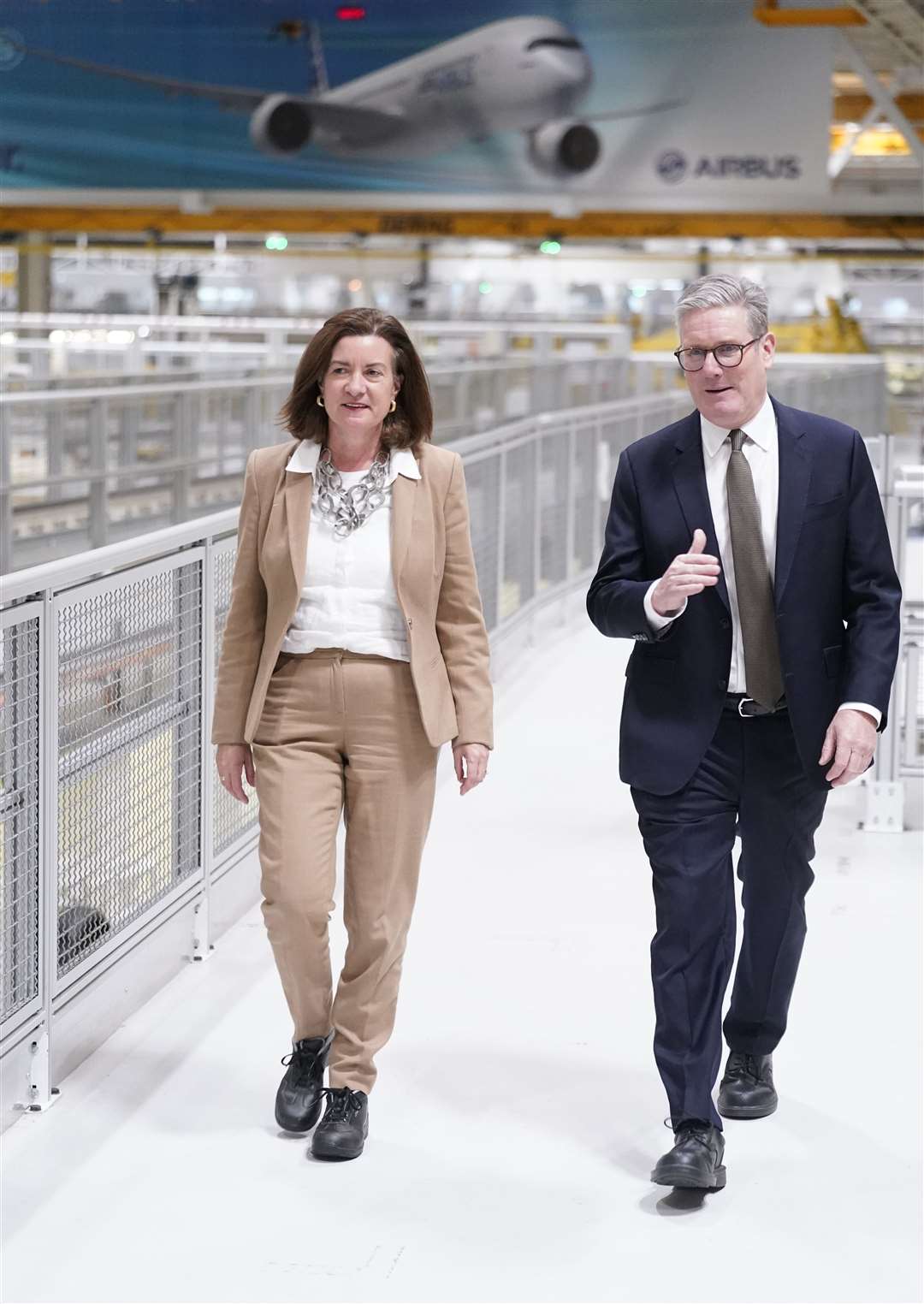 Eluned Morgan with Prime Minister Sir Keir Starmer (Danny Lawson/PA)