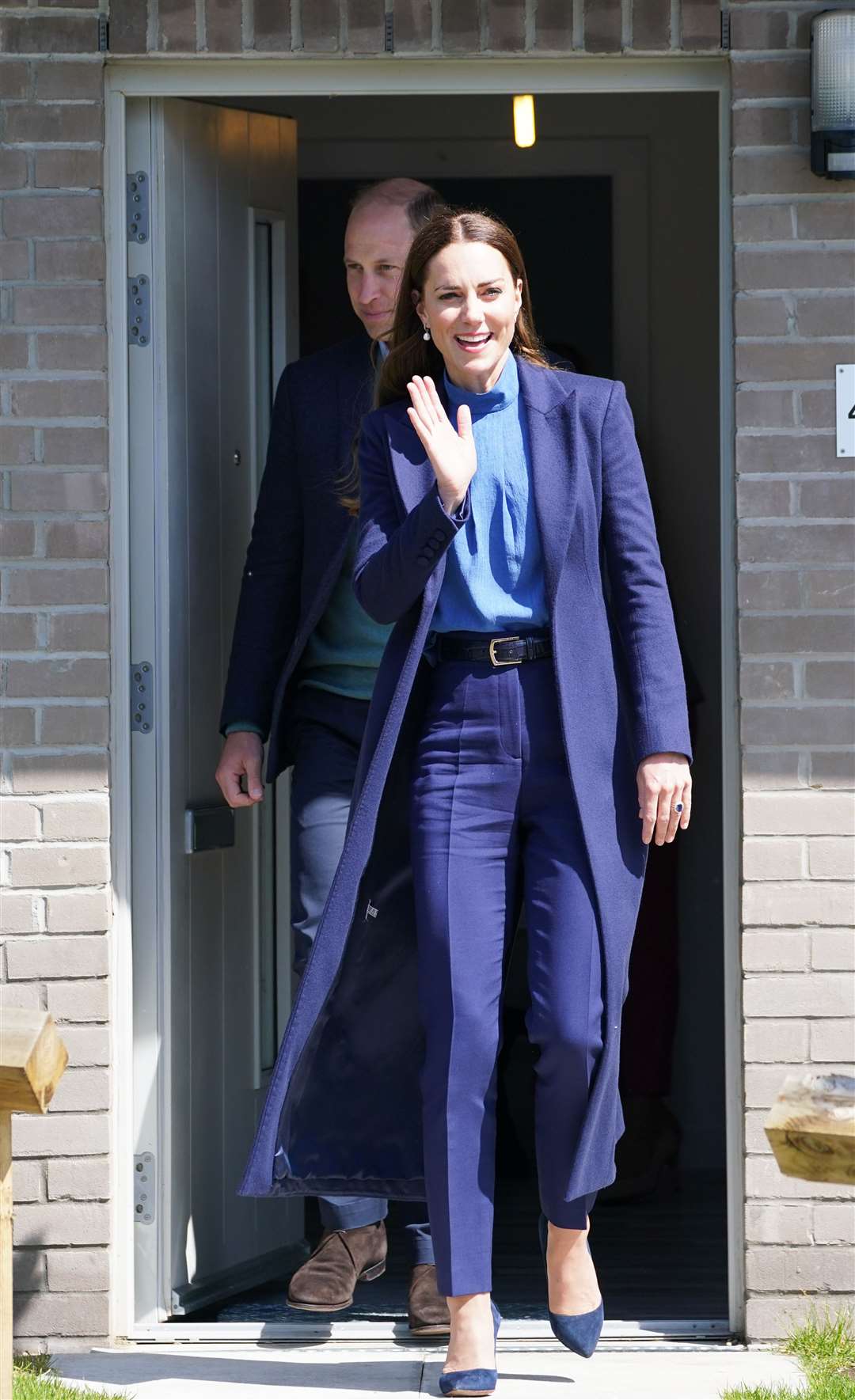 The couple visited the home of mother-of-home Joanne Wales (Andrew Milligan/PA)