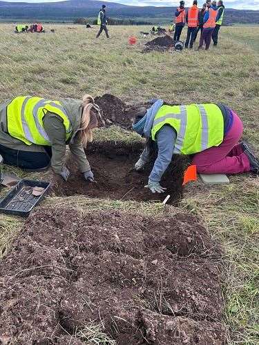 Volunteers from around the world are taking part in the dig (National Trust for Scotland/PA)