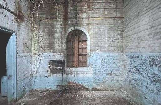 The interior of part of the former pumping station in Saltwood. Picture: Hollaway