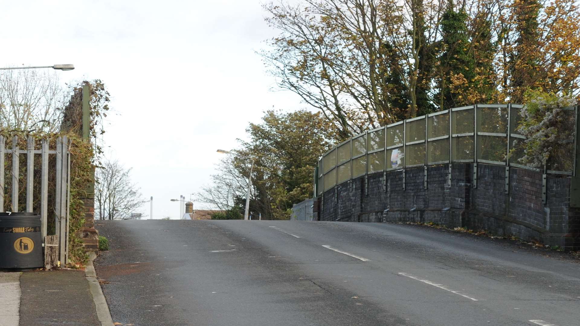 The railway bridge in Staplehurst Road where the tragedy happened