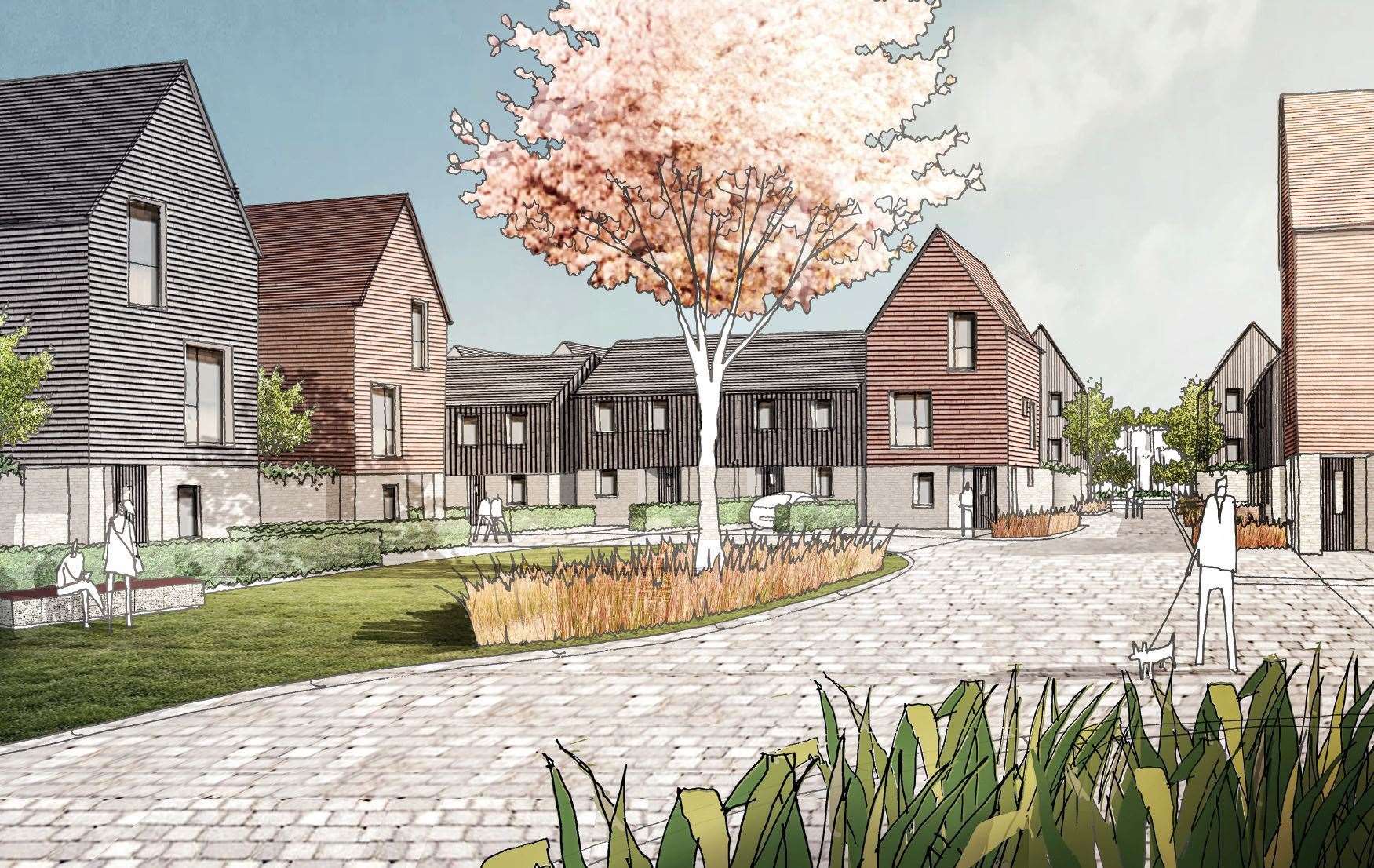 How the Ashmere village will look on the Ebbsfleet Garden City development