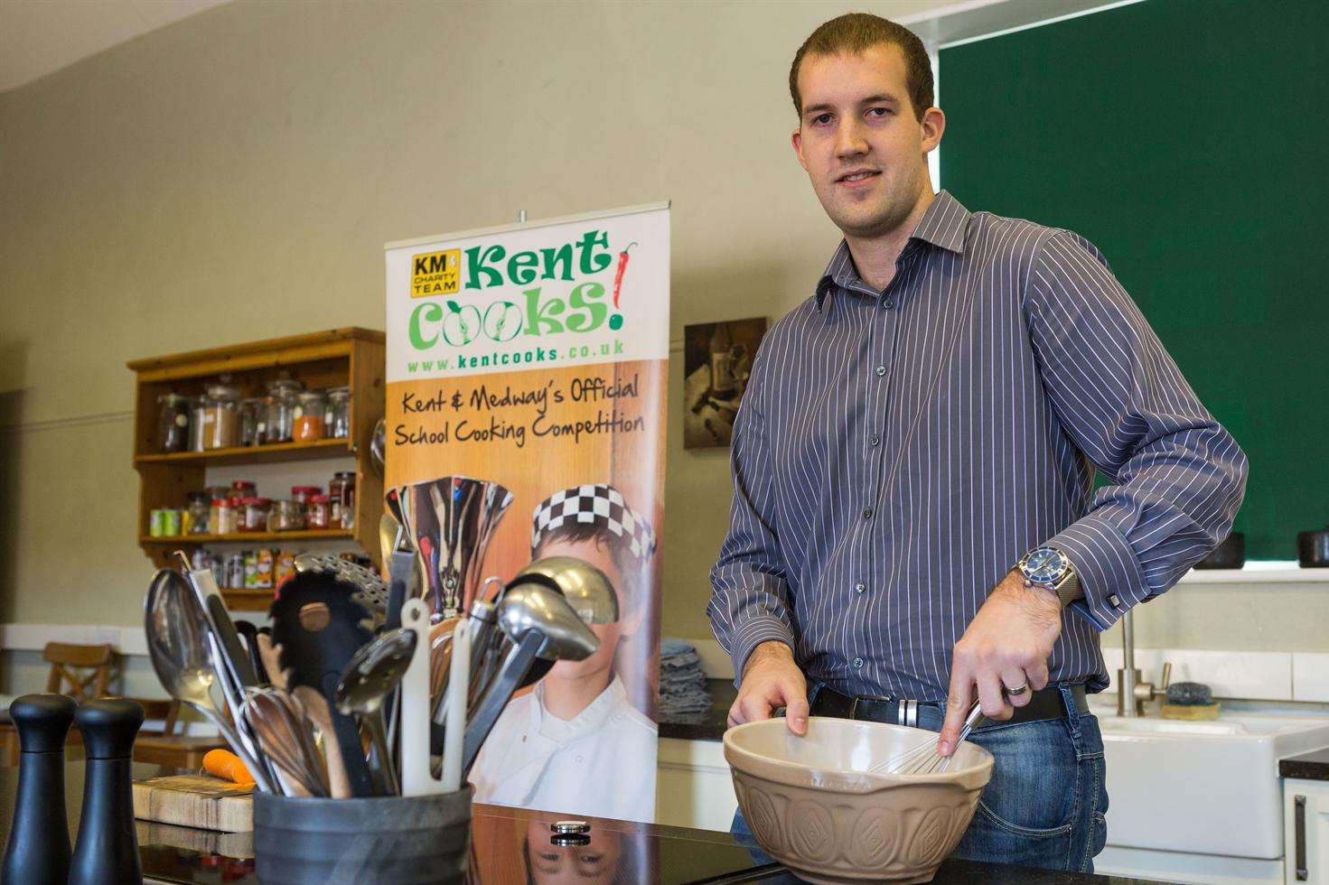 Matt Parkinson of VooServers, partners for Kent Cooks, the official school cookery competition