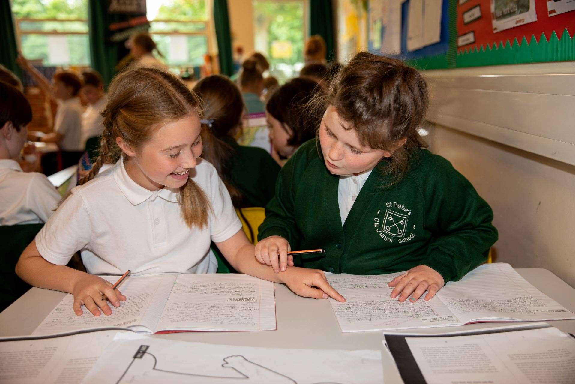 Youngsters at St Peter-in-Thanet C of E Junior School in Broadstairs. Picture: St Peter's Junior School