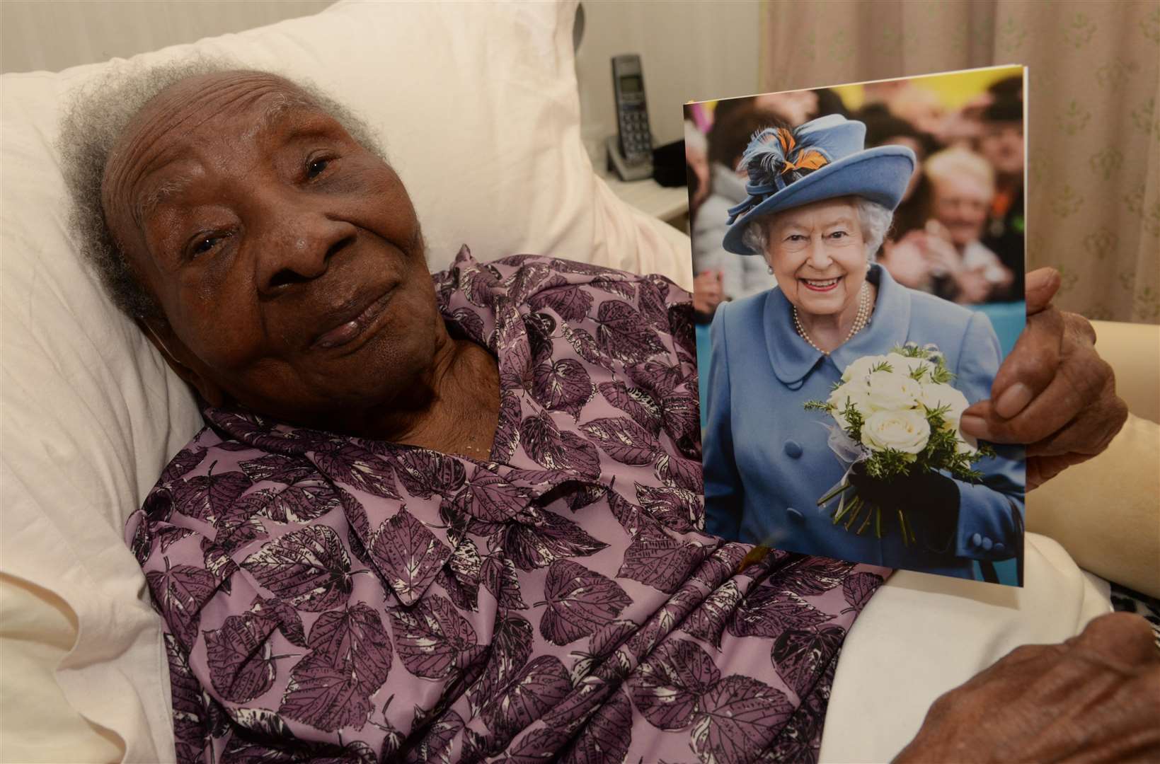 Edna Gibson, of Twydall, turned 100 on the 100th anniversary of the Armistice. Picture: Chris Davey