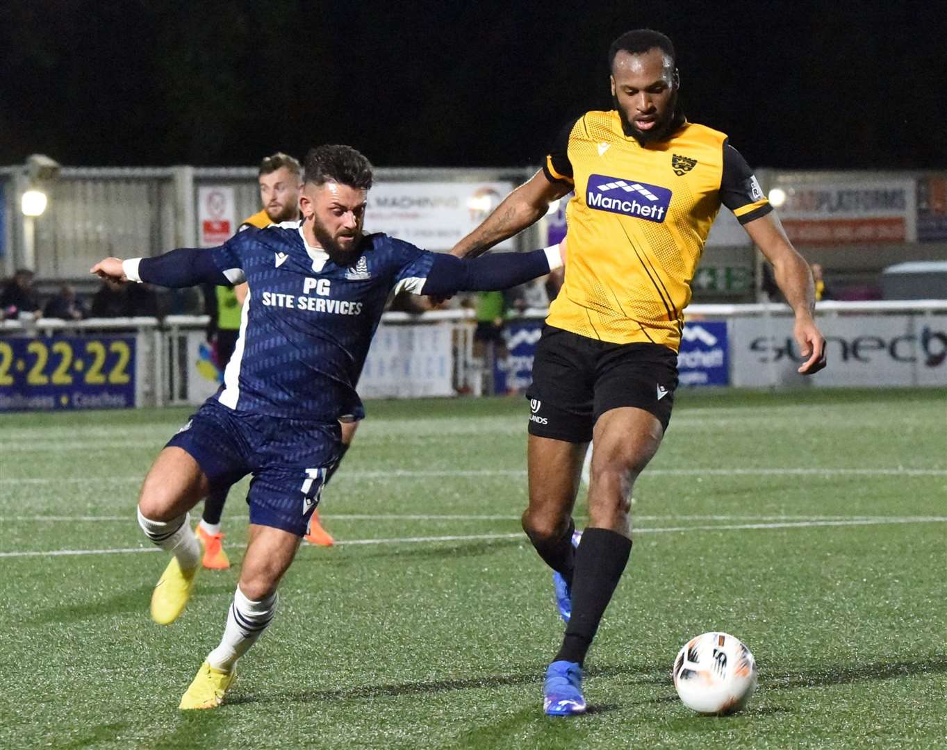 Maidstone United defender Reiss Greenidge. Picture: Steve Terrell