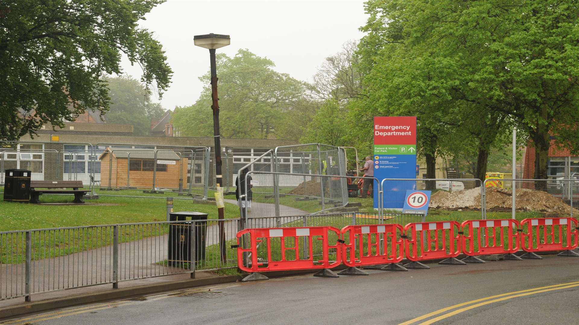 The latest round of building work is creating better access for ambulances arriving on site